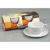 Konitz Set Of Two 15oz Cafe Latte Cups And Saucers
