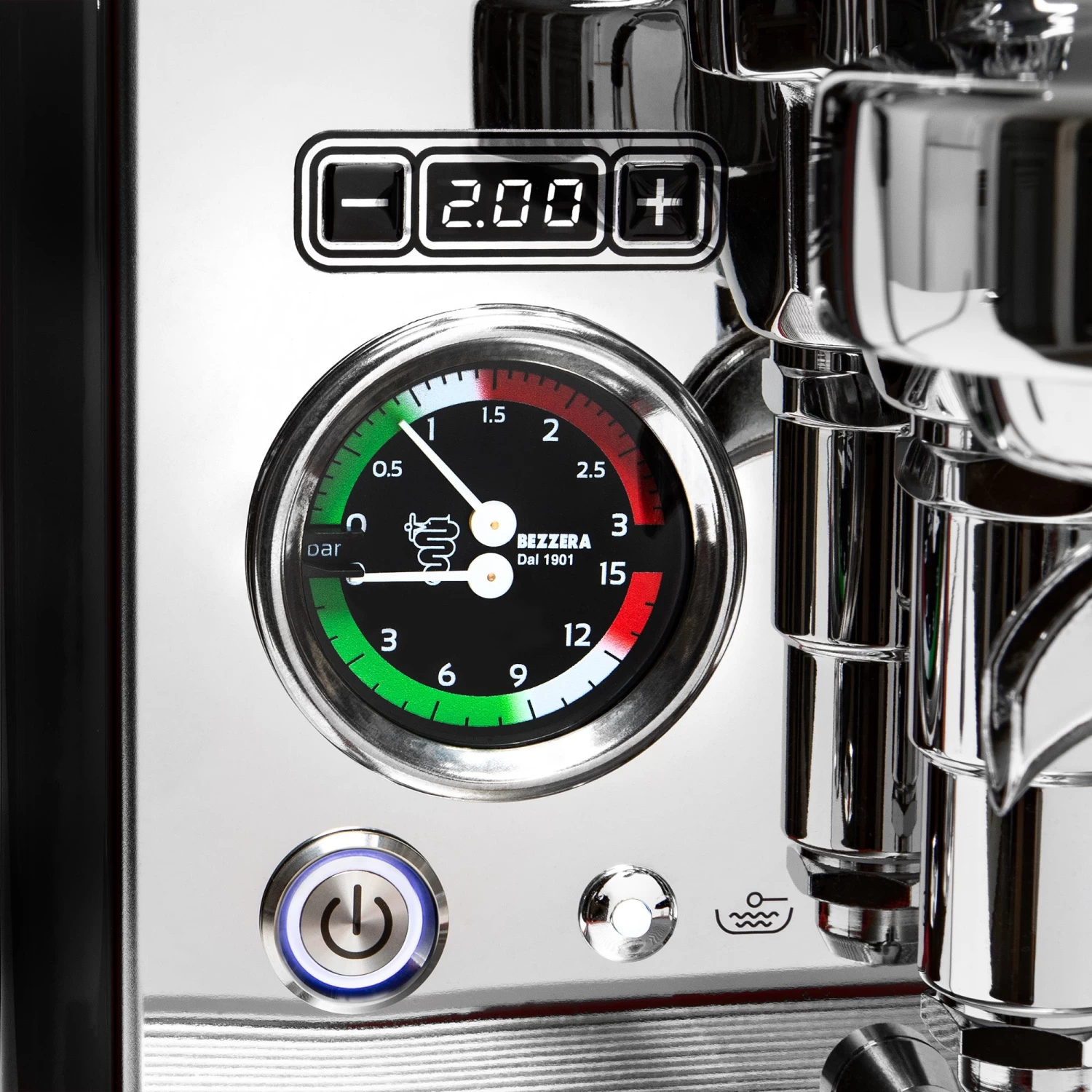 Bezzera Aria PID Espresso Machine With Flow Control - Black With Rosewood - Image 4