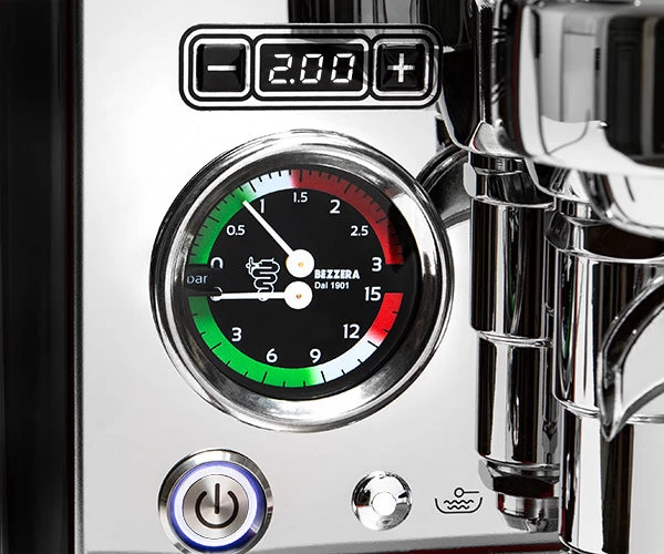 Bezzera Aria PID Espresso Machine With Flow Control - Black With Rosewood - Image 9