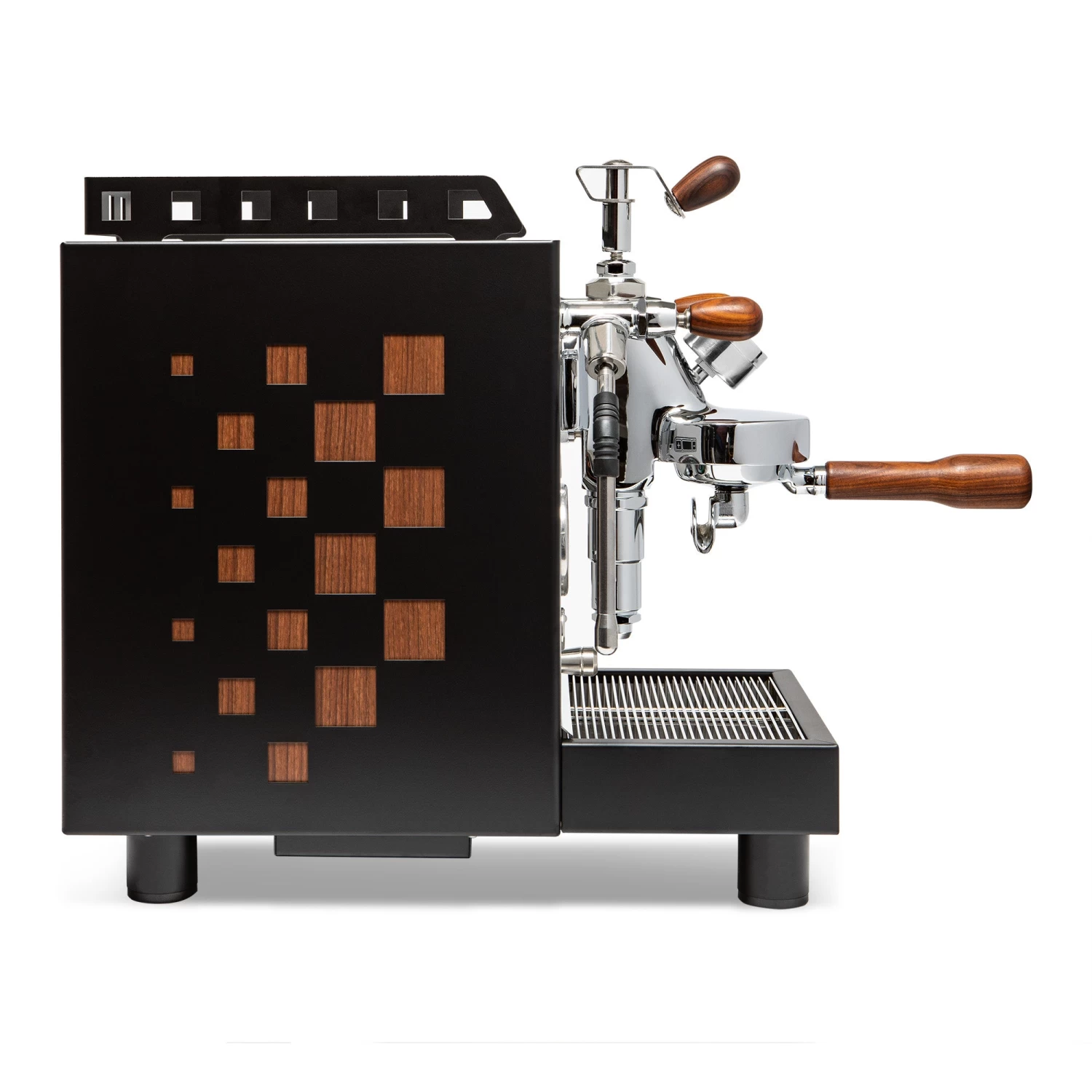 Bezzera Aria PID Espresso Machine With Flow Control - Black With Rosewood - Image 2