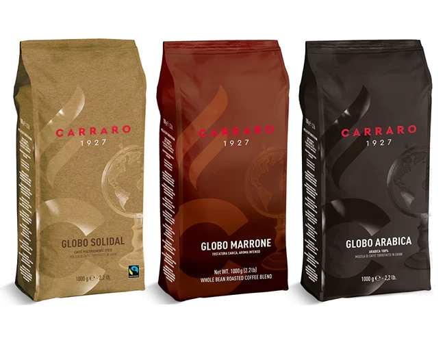 Caffe Carraro Globo Whole Bean Espresso Sampler