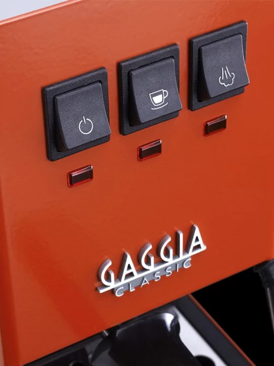 Gaggia Classic Pro Espresso Machine In Lobster Red - Image 2