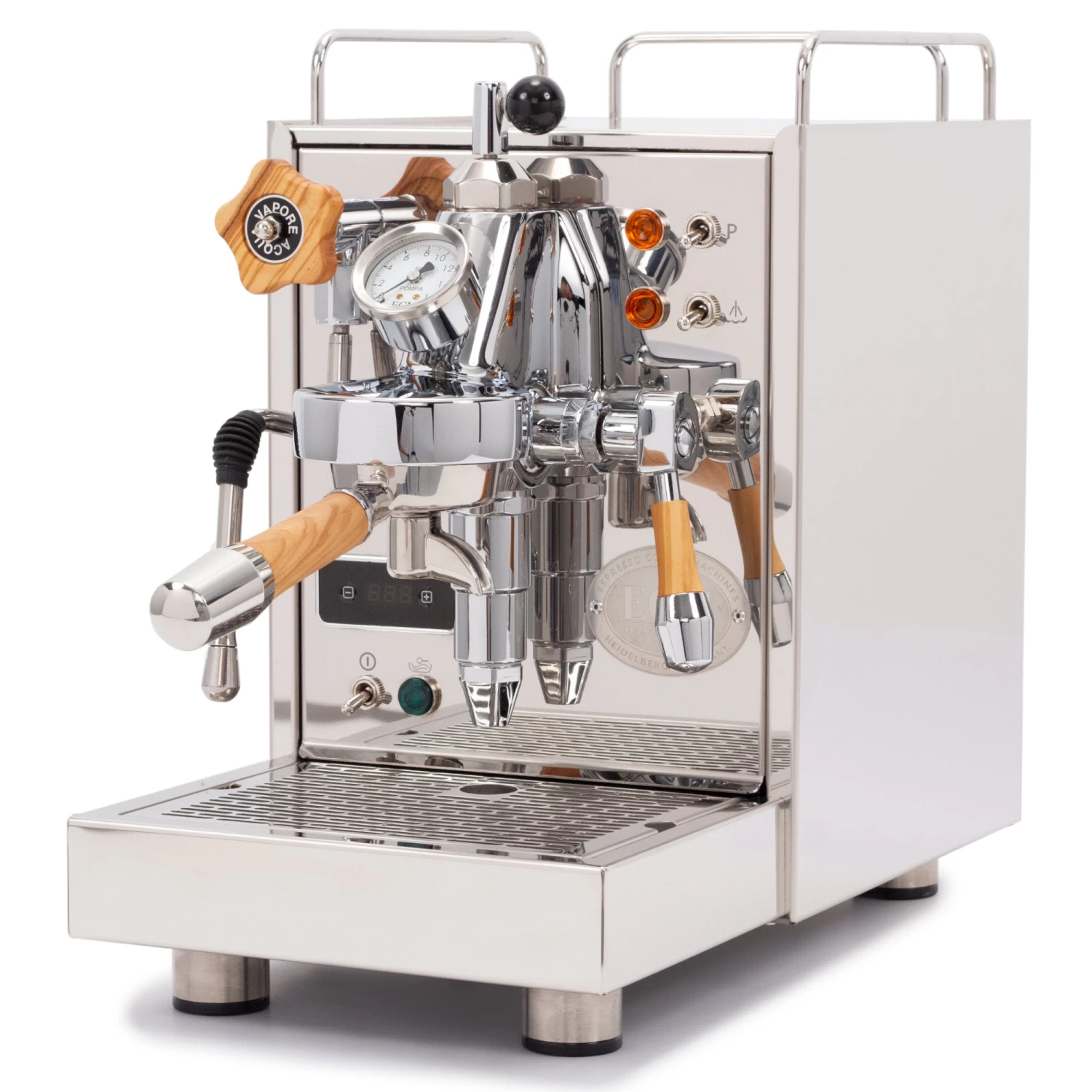 ECM Classika PID Espresso Machine With Flow Control - Olive Wood