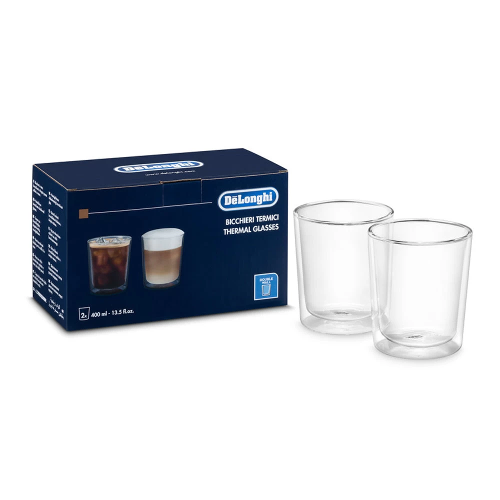 DeLonghi 13.5oz Thermal Glasses - Set Of 2