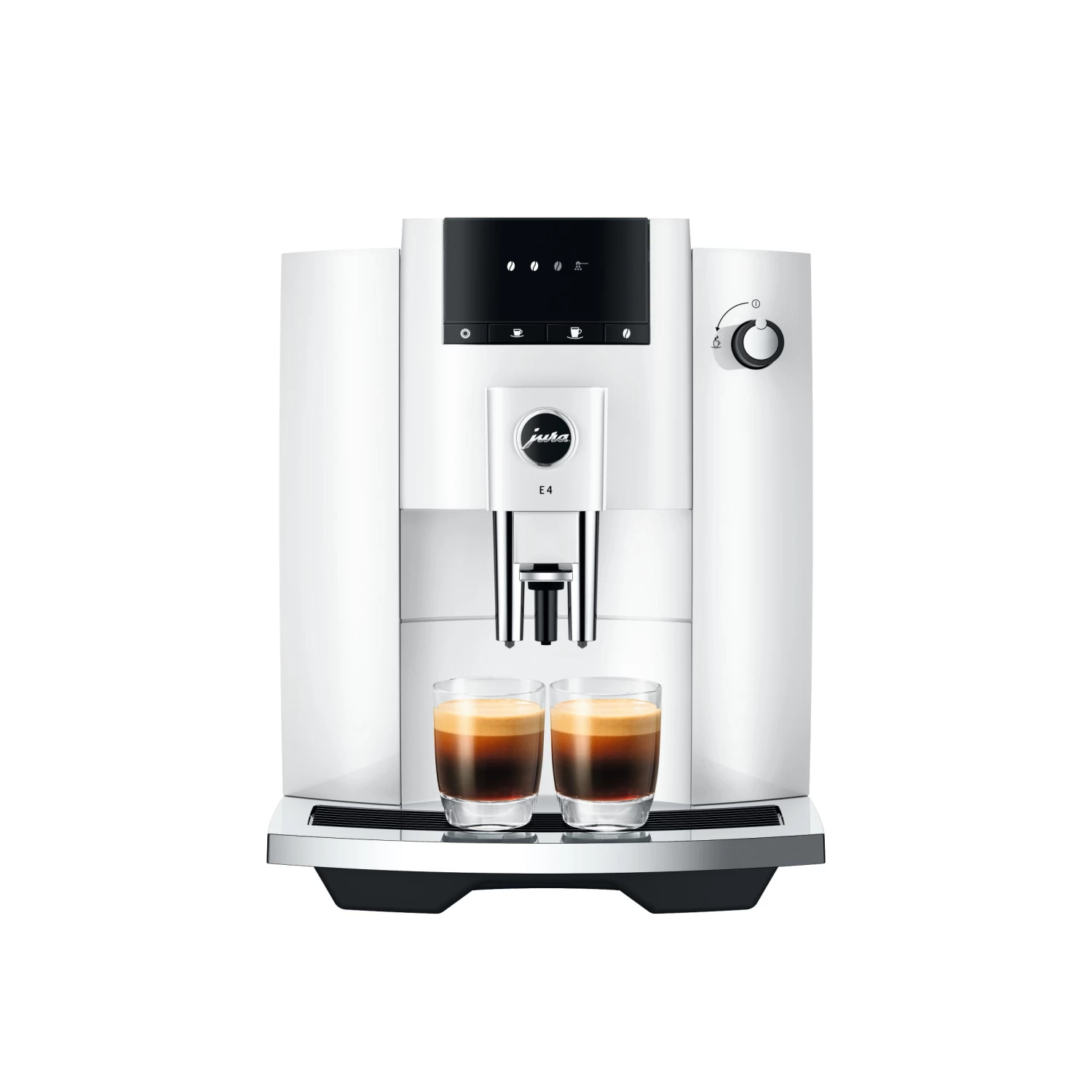 JURA E4 Automatic Espresso Machine In Piano White - Image 2