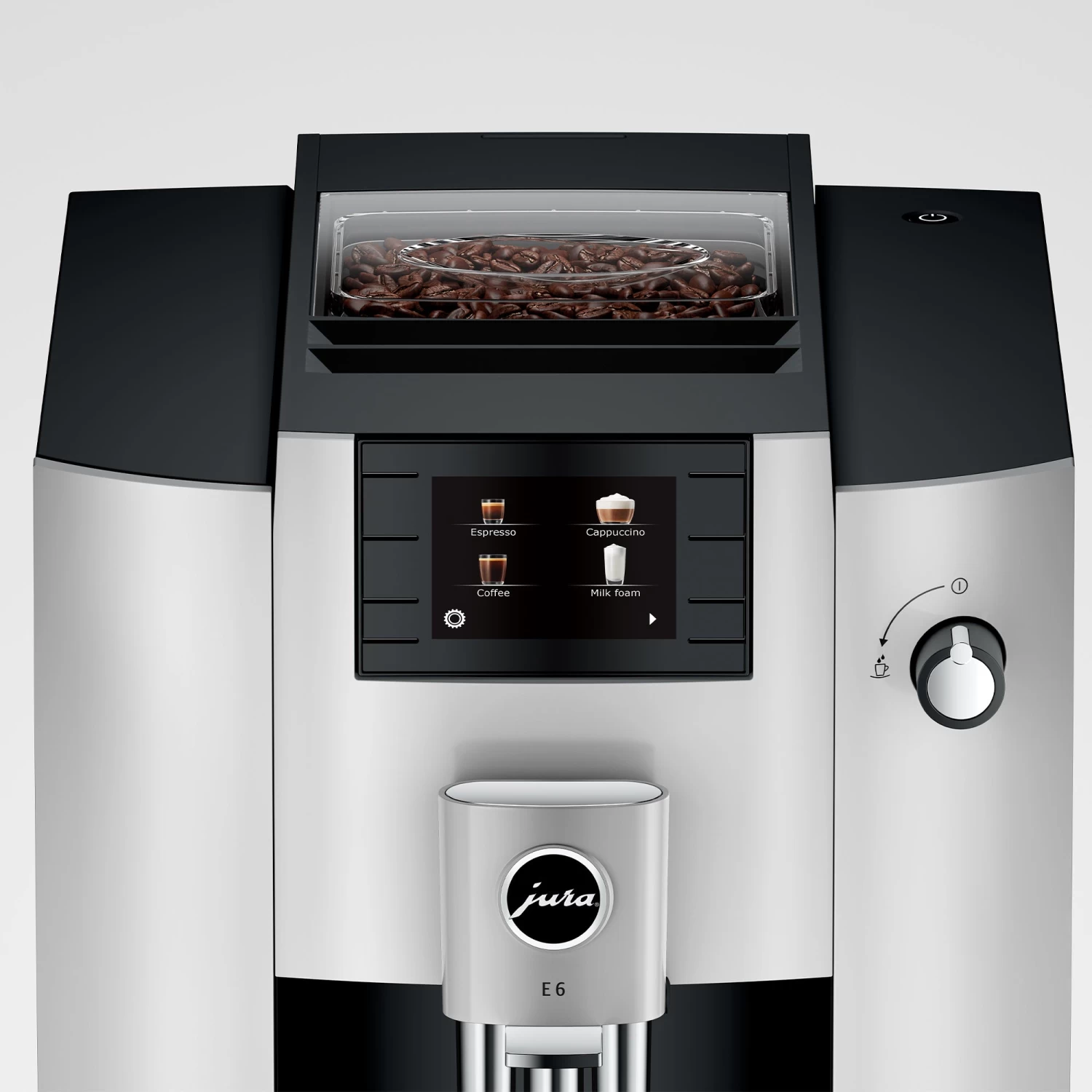 JURA E6 Automatic Espresso Machine In Platinum (NAA) - Image 6