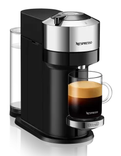 Nespresso Vertuo Next Deluxe Espresso Machine By DeLonghi - Chrome