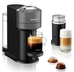Nespresso Vertuo Next Espresso Machine By DeLonghi With Aeroccino - Grey