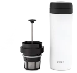 Espro P1 Travel Press For Coffee - White
