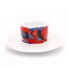 Francis Francis! Mou Cup And Saucer Red/Darkblue