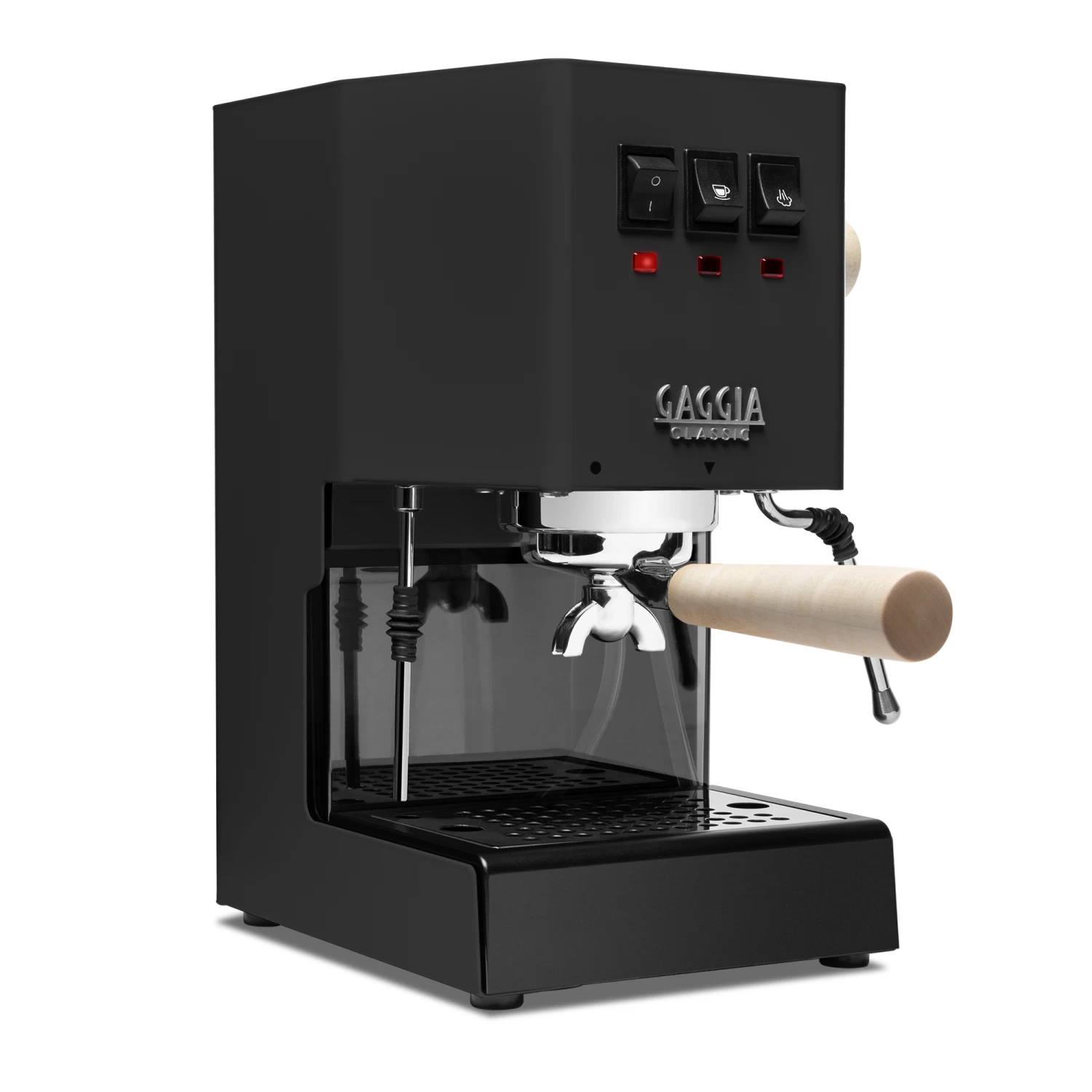 Gaggia Classic Evo Pro Espresso Machine In Thunder Black With Tiger Maple - Image 2