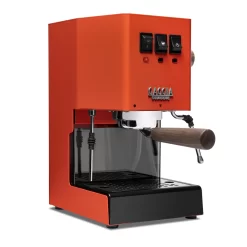 Gaggia Classic Evo Pro Espresso Machine In Lobster Red With Walnut