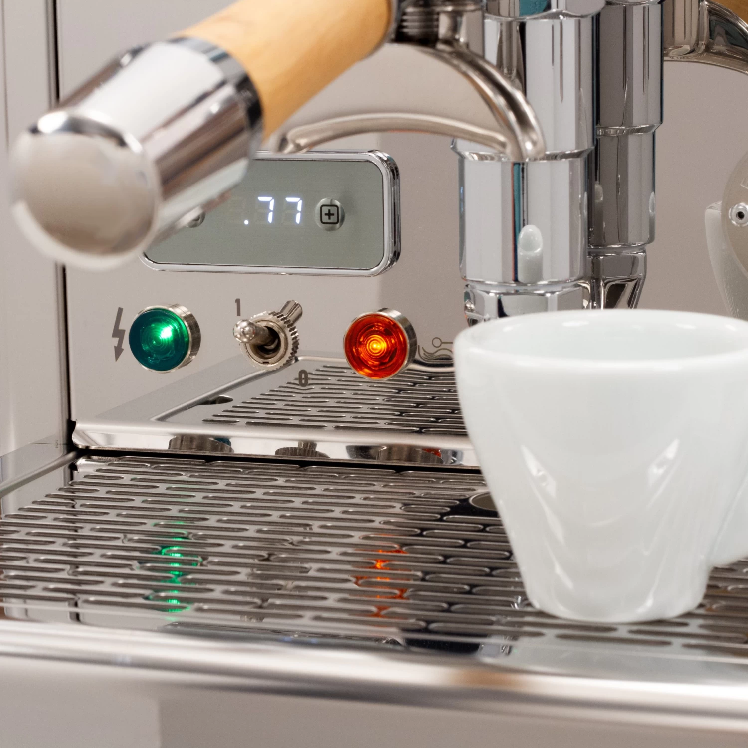 ECM Technika V Profi PID Espresso Machine - Olive Wood - Image 7