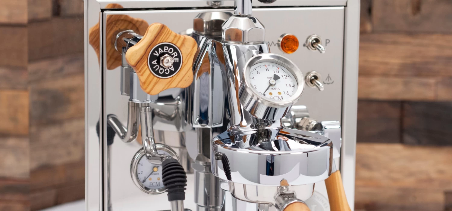 ECM Classika PID Espresso Machine With Flow Control - Olive Wood - Image 8