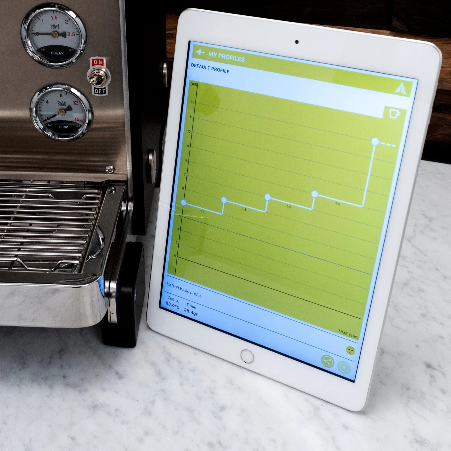 Dalla Corte Mina Espresso Machine (220v) - Country Blue - Image 17