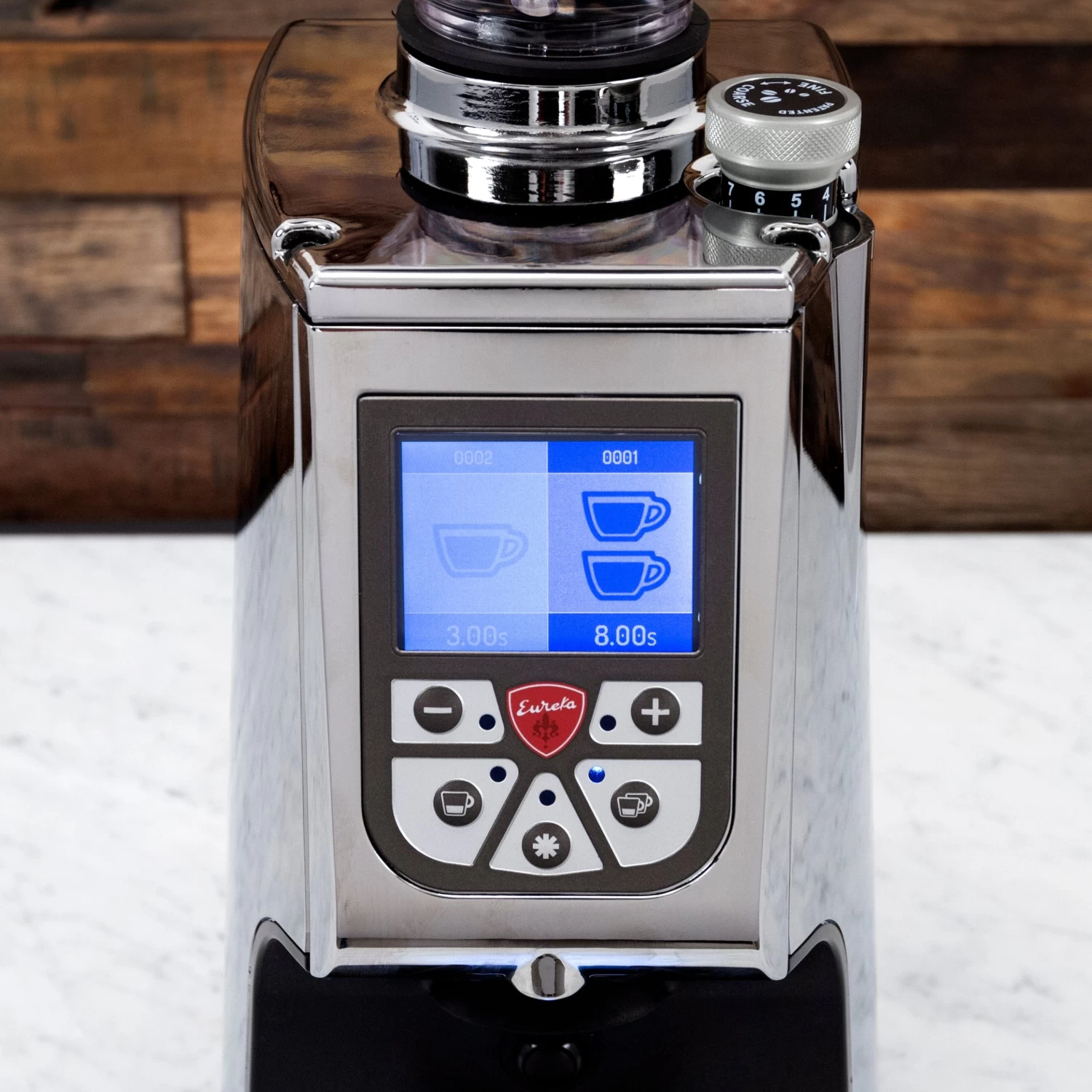 Eureka Atom Specialty 65 In Espresso Grinder Chrome - Image 5