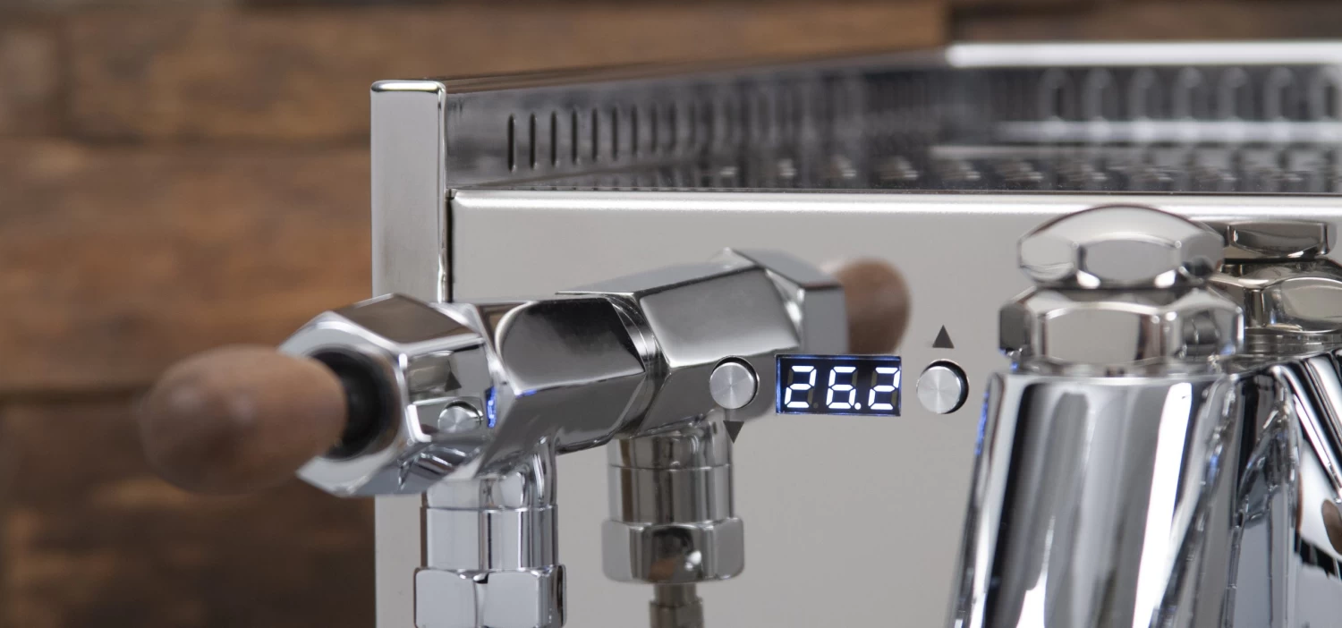 Quick Mill Arnos Espresso Machine With Flow Control - Walnut Accents - Image 8