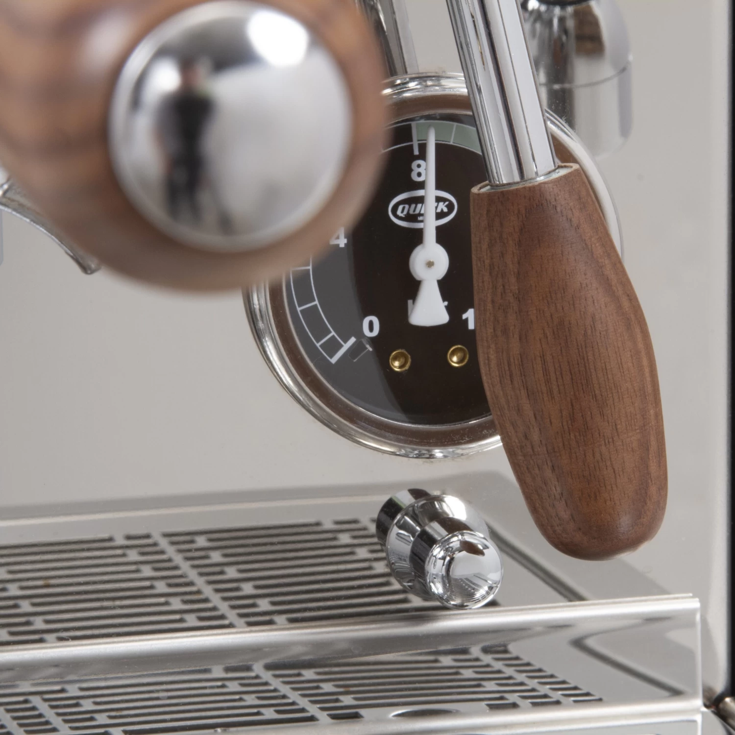 Quick Mill Arnos Espresso Machine With Flow Control - Walnut Accents - Image 2