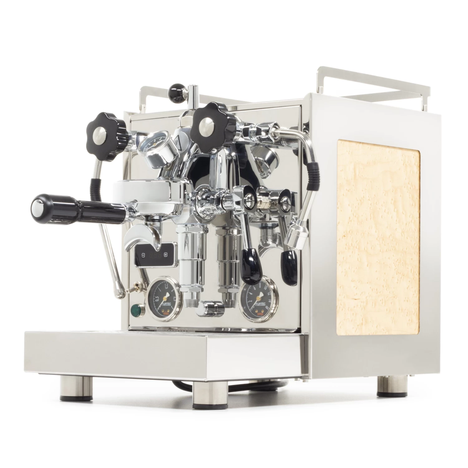 Profitec Pro 600 Dual Boiler Espresso Machine With Flow Control - Maple Birdseye