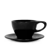 NotNeutral Small Latte Cup And Saucer - Matte Black