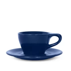NotNeutral Double Cappuccino Cup And Saucer - Indigo