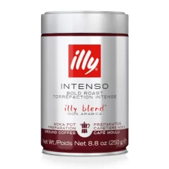 Illy Moka Intenso Ground Dark Roast Coffee