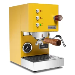 Profitec GO Espresso Machine - Yellow With Walnut