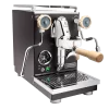 Profitec Pro 400 Espresso Machine In Matte Black With Tiger Maple