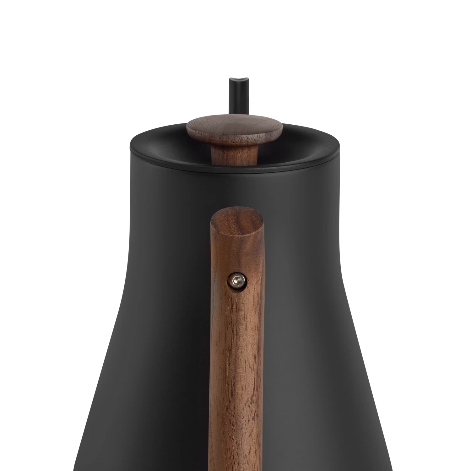 Fellow Stagg EKG Pro 0.9L Pour Over Kettle - Matte Black With Walnut Accents - Image 6