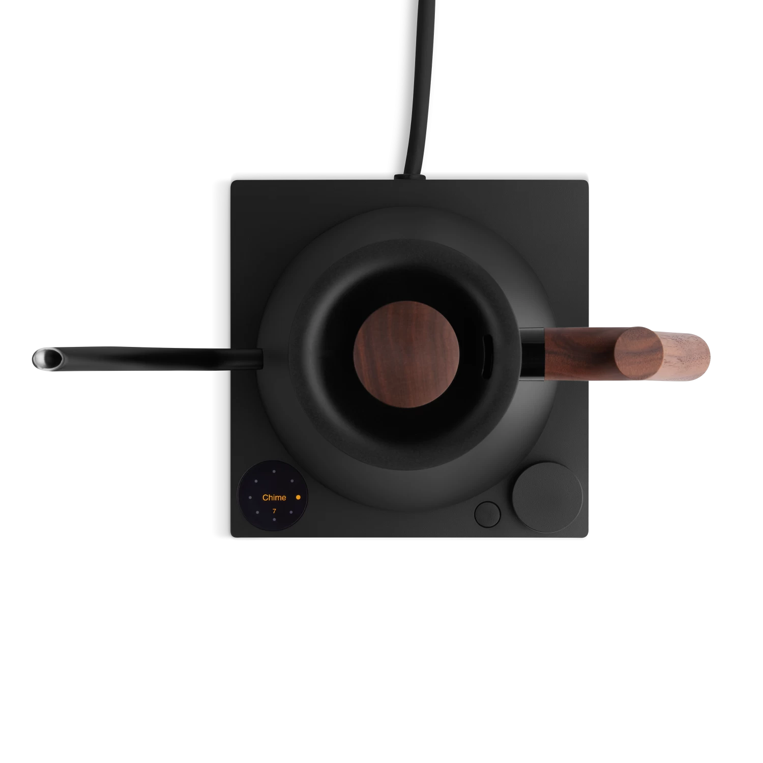 Fellow Stagg EKG Pro 0.9L Pour Over Kettle - Matte Black With Walnut Accents - Image 3