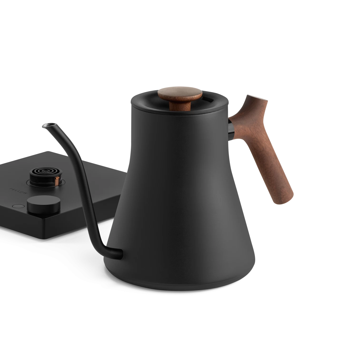 Fellow Stagg EKG Pro 0.9L Pour Over Kettle - Matte Black With Walnut Accents - Image 5
