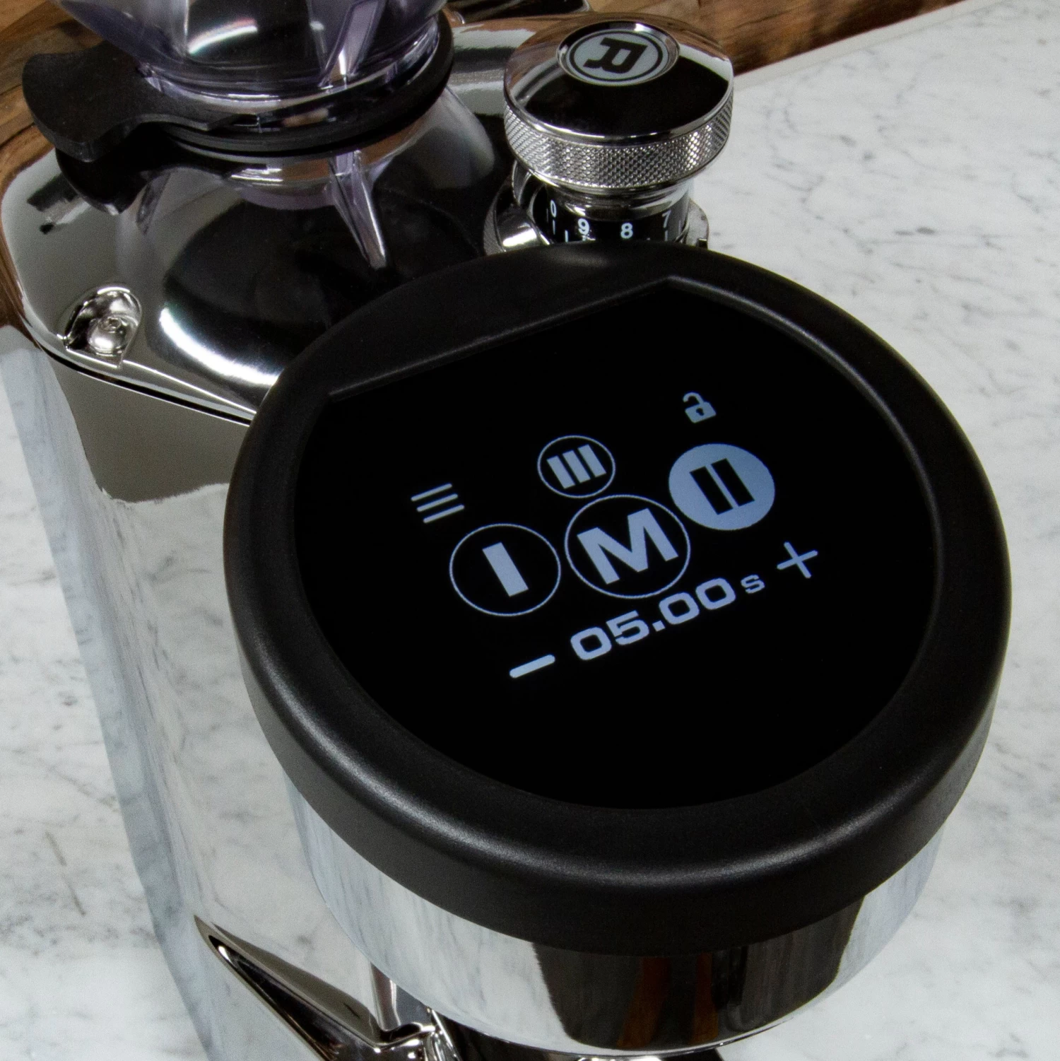 Rocket Espresso Super FAUSTO Grinder In Chrome - Image 4