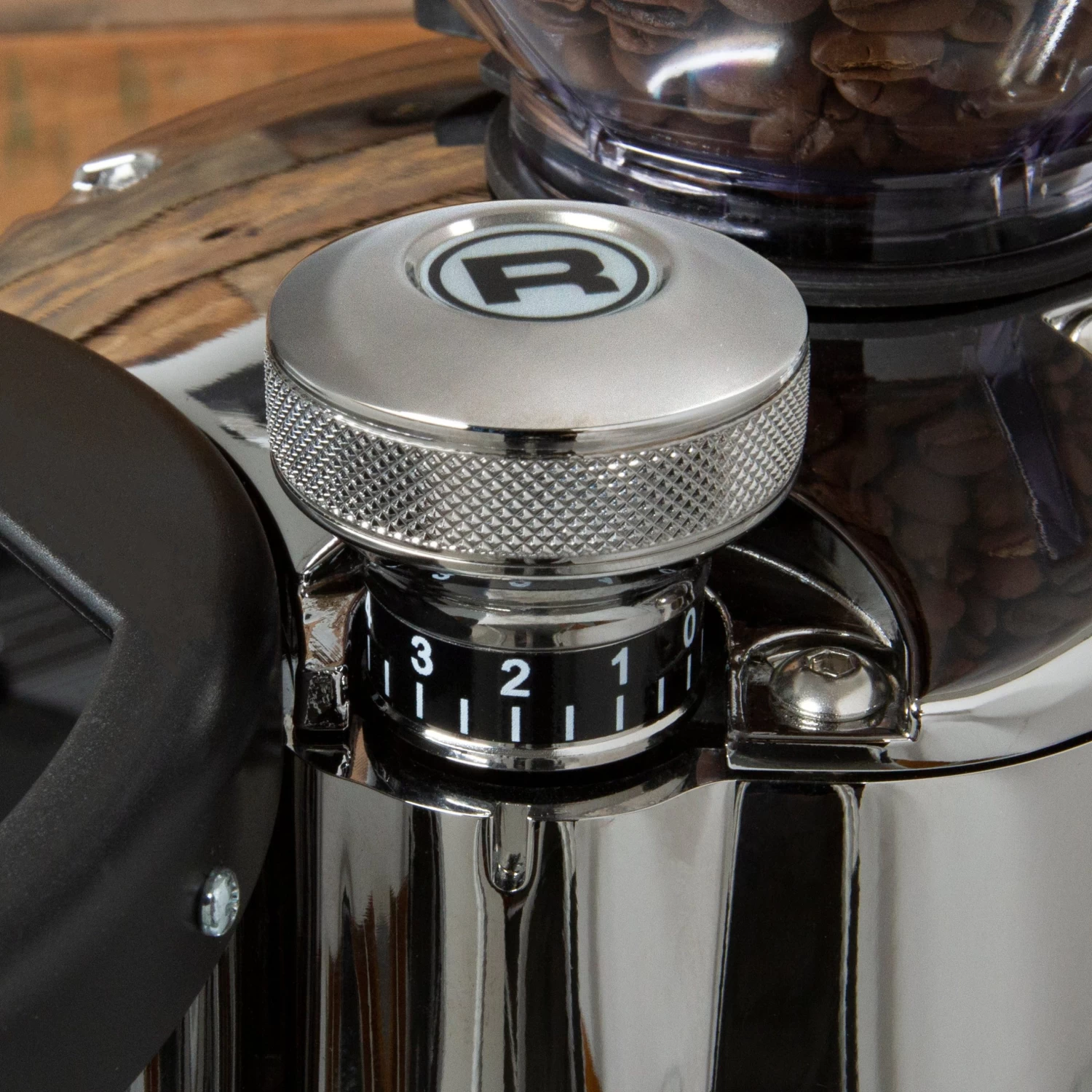 Rocket Espresso Super FAUSTO Grinder In Chrome - Image 6