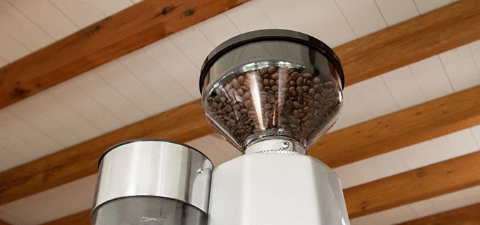 Quamar M80 Dosing Espresso Grinder With Timer In Silver - Image 6