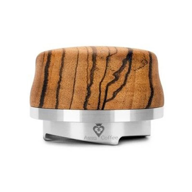 Asso Coffee The Jack Wood Handle Leveler - 58.5mm Zebra Wood - Image 2
